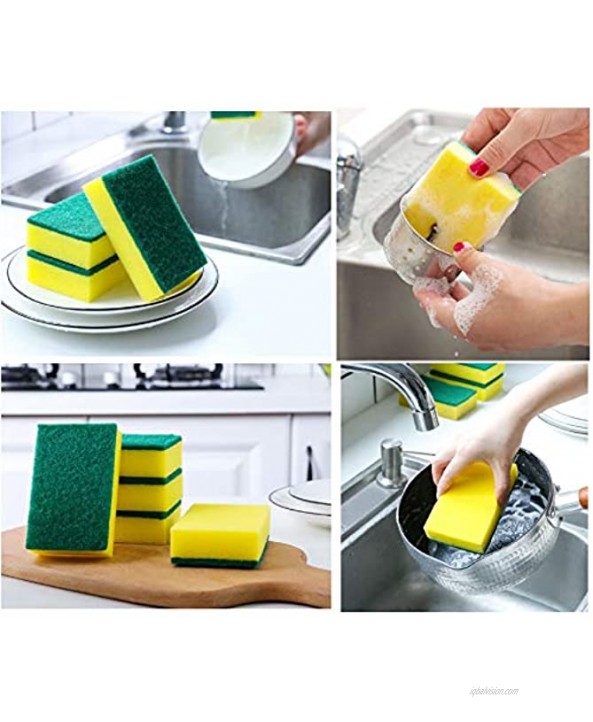 Kitchen Dishwashing Sponges Dual-purpose Non-Scratch Cleaning Scrub Sponges24 PCS