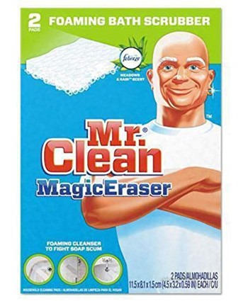 Mr. Clean PAG27141 Magic Eraser Bathroom Scrubber 2 per Box White