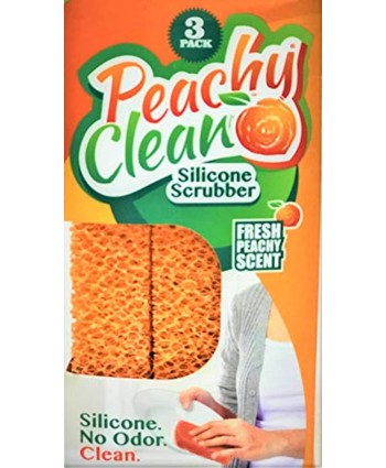 Peachy Clean Kitchen Scrubber Peach Fragrance 3 pk