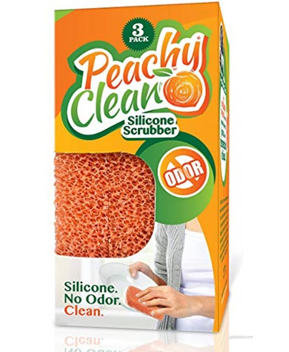 Peachy Clean Kitchen Scrubber Peach Fragrance 3 pk