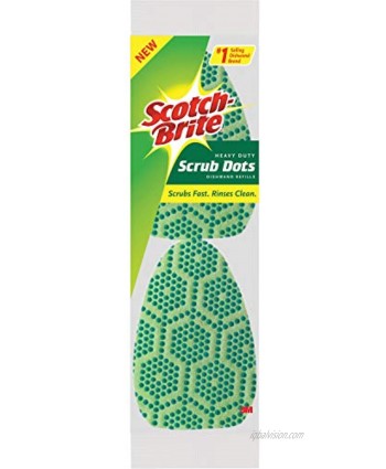Scotch-Brite Scrub Dots Heavy Duty Dishwand Refills Fits All Scotch-Brite Dishwands Keep Your Hands Out of Dirty Water 2 Refills