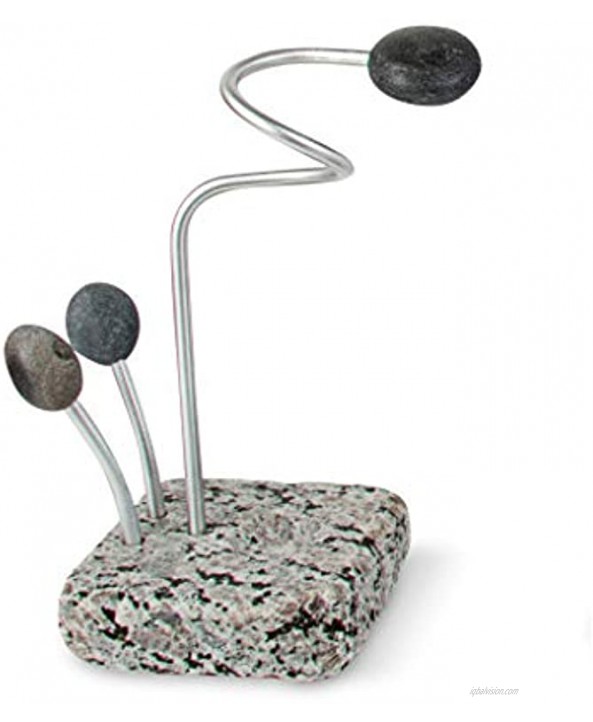 Sea Stones Splash Sponge and Brush Holder Easy to Use One-Handed Grab Modern Compact Kitchen Design Made in USA