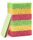 SILUKER Non-Scratch Cleaning Scrub Sponges 6 Compressed Natural Cellulose Sponges Dishwashing Sponge Safely Cleans All Surfaces in Kitchen and Bathroom