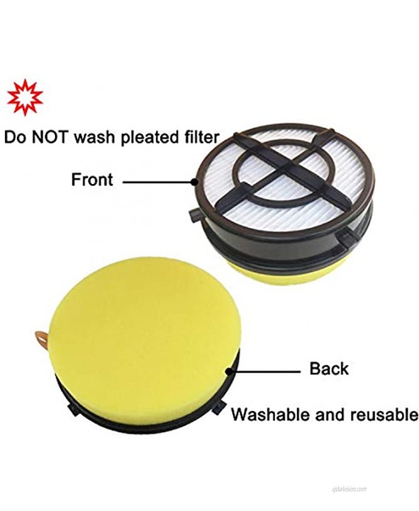 16871 Filter for Biss-ell Pet Hair Eraser Febreze Upright Vacuum Filters Model 1650 Series 1650A 1650C 16501 16502 1650P 1650R 1650W Replace 1608861 1608860 160-8861 & 160-8860 2 Pack
