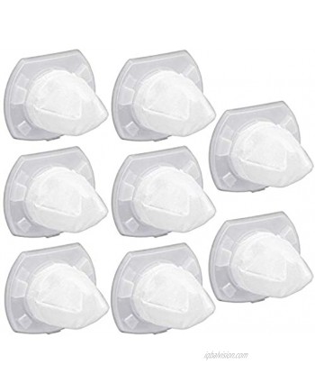 8 Pack Replacement Filter for Black & Decker Power Tools VF110 Dustbuster Cordless Vacuum CHV1410L CHV9610 CHV1210 CHV1510 CHV1410L32 HHVI315JO32 HHVI315JO42 HHVI320JR02 HHVI325JR22 90558113-01