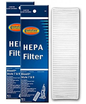 EnviroCare Premium Replacement HEPA Filtration Vacuum Cleaner Post Motor Filter made to fit Bissell Style 7 9 16 Upright Vacuums 2 Filters