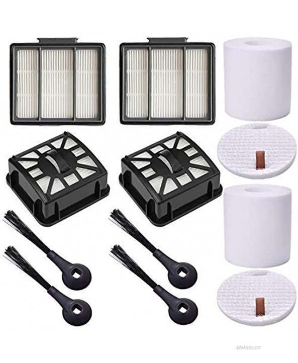 HIMrHEPA Filter Replacement for Shark IQ R101 R101AE RV1001 RV1001AE UR1005AE Vacuum2 Hepa Filters+2 Base Filters+2 Foam Filters+4 Side Brushes Compare to Part # 106KY1000AE