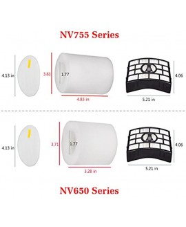 I clean Replacement Shark NV650 Filters Compatible with Shark Rotator Pro Lift-Away NV650 NV752 NV751 NV651 NV652,APEX AX950 AX952 Vacuum Cleaner Parts,Parts # XFF650 & XHF650