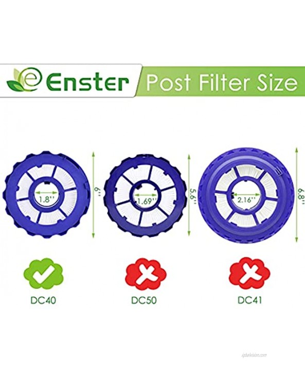 Replacement Filter DC40 for Dyson Hepa Post Filter & Washable Pre-filter for Dyson DC40 Animal Multi Floor Total Clean and Origin Upright Vacuum Replace Part # 922676-01 923587-02