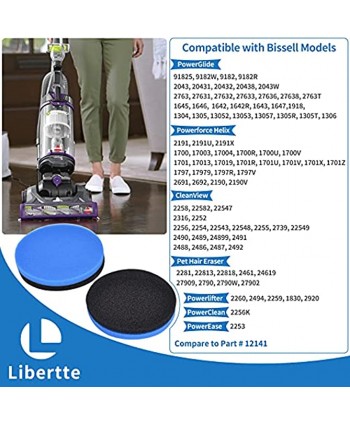 Replacement Pre-Motor Filter for Bissell Febreze Style 1214 Cleanview & PowerGlide Pet Upright Vacuums Compare to Part # 12141 6 PACK