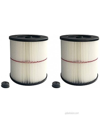 2 Pack 9-17816 Air Cartridge Filter fit Craftsman Wet Dry Shop Vac Replacement Part fit 5 Gallon & Larger Vacuum Cleaner