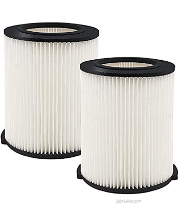 2 Pack VF4000 Replacement Filter Compatible with 5-20 Gallon Ridgid Shop Vac Wet Dry Vacuums and 6-9 Gallon Husky Vacuum Cleaners