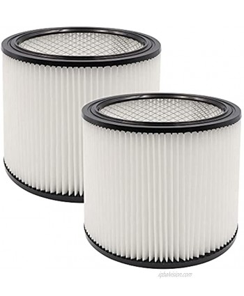 2Pack Replacement Cartridge Filter for Shop-Vac Shop Vac 90304 90350 90333,903-04-00 9030400,5 Gallon Up Wet Dry Vacuum Cleaners