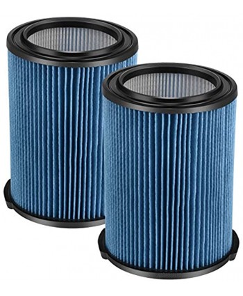 Cabiclean 2 Pack 3-Layer Pleated Replacement Filter Compatible with Ridgid VF5000 Wet Dry 5-20 gallon vacuums
