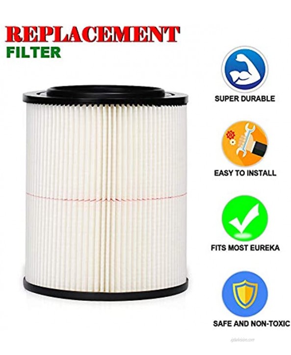 HIFROM Red Stripe Filter replacement for Shop Vac Craftsman 9-17816 917816 17816 Wet Dry Vacuum Air Cartridge Filter fit 5 6 9 12 16 Gallon Vacuum Cleaner 2 Pcs