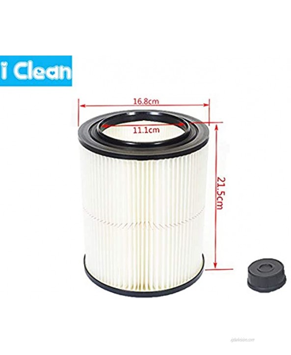 I clean Wet Dry Vac Filter for Craftsman Shop Vac 17816 Replacement Part Accessories fit Craftsman 17816 9-17816 5 Gallon & Larger Vacuum Cleaner2 Packs