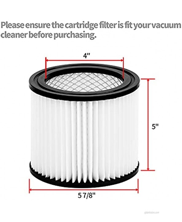 KingBra 1pcs HEPA Filter Replacement Wet Dry Vacuum Cleaner Filter Compatible with Shop-Vac 90398 903-98 9039800 903-98-00