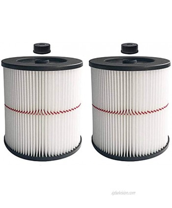 MaximalPower Filter for Craftsman Shop Vac 9-17816 17816 Replacement for Craftsman Wet Dry Vac Red Stripe Cartridge Filter Fits 5 6 8 12 16 32 Gallon Larger Vacuum Cleaner 2 Pack