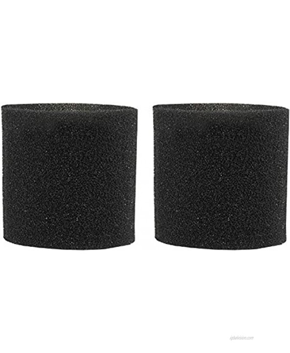 Nispira Dual-Purpose Replacement Foam Sleeve Filter Compatible with Shop-Vac 9058500 90585 Type R Wet Dry Vacuum. 2 Packs