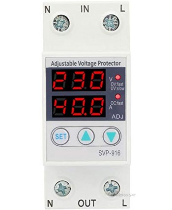 Over Voltage Protector 230VAC SVP-916 Intelligent Single Phase Adjustable Over-Voltage Under-Voltage Current Protector