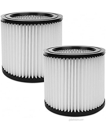 PIGUOAT 2 Pack Replacement Filter for Shop-Vac 90398,9039800,903-98,903-98-00,H87S550A Wet Dry Vacuum Cartridge Filter