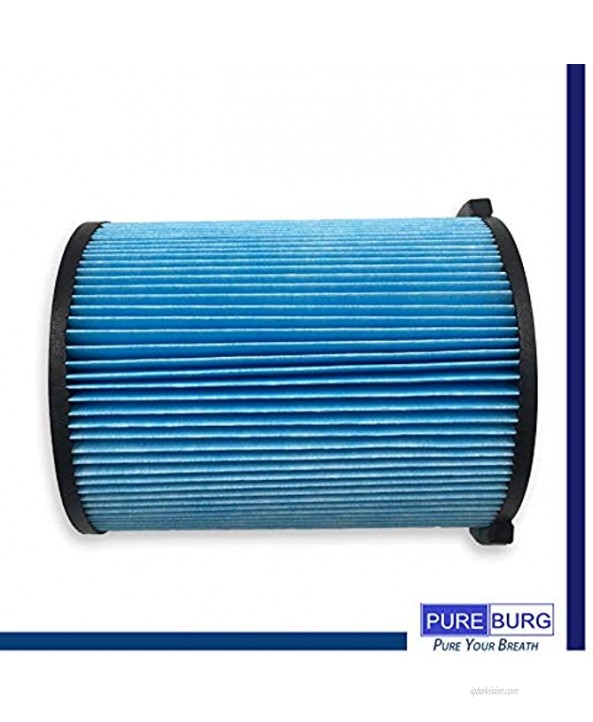PUREBURG 1-Pack Pleated Filter Compatible with Ridgid VF5000 Wet Dry 6-20 gal Shop Vacs fits RV2400A RV2400HF RV2600B WD06700 WD0671 WD0671EX0 WD0970 WD09700 WD0970EX0 WD0970M0 WD1270 WD1450 WD1680 WD1851 WD1956