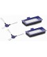 Rowenta ZR710101 Set of 2 Side Brushes + 2 Pleated Filters + 2 Foam Filters Compatible Smart Force Extreme Robot Vacuum Cleaner Official Accessory