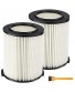 VF4000 Replacement Filter for Ridgid 72947 Wet Dry Vac 5 to 20-Gallon 6-9 Gal Husky Craftsman 17816 Vacuum Compatible WD5500 WD0671 RV2400A RV2600B Washable 2 Pcs