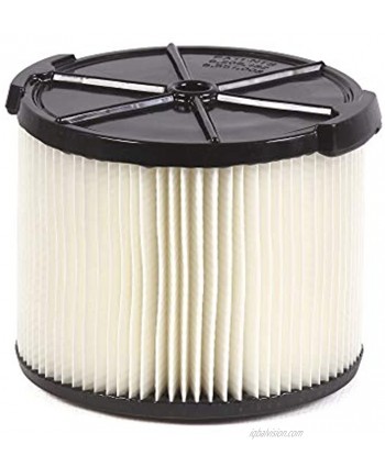 WORKSHOP Wet Dry Vacs Vacuum Filters WS11045F Standard Wet Dry Vacuum Filter Single Shop Vacuum Cleaner Filter Cartridge For WORKSHOP 3-Gallon to 4-1 2-Gallon Shop Vacuum Cleaners