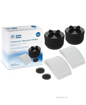 Fette Filter Filter Set Compatible with for Bissell Style 12 & PowerForce Bag-Less Vacuums. Compare to Part # 203-1402 203-8037 203-1183 2031464 & 2031215. Contains 2 of Each Part Number.