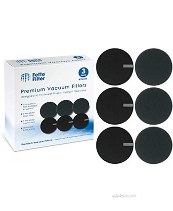 Fette Filter Vacuum Filter Compatible with Select Bissell Vacuum. Compare to Part #1608225 & 1601972 160-8225 & 160-1972 Pack of 3