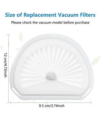 6 Pieces Hand Vacuum Filter Compatible with Black and Decker VLPF10 Replacement Filter and Hand Vacuum