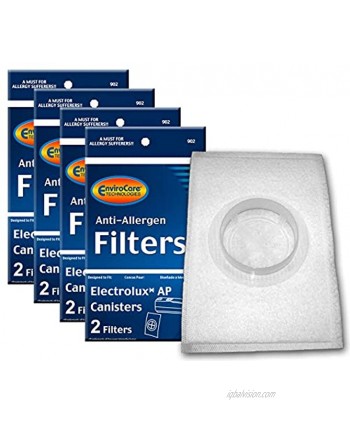 EnviroCare Replacement Allergen Filtration Vacuum Cleaner Filters made to fit Electrolux AP Canisters 8 Pack