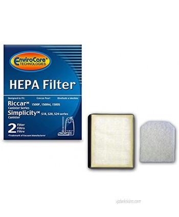 EnviroCare Replacement Designed To Fit Riccar RF15 Simplicity S24 Vacuum Cleaner Filters