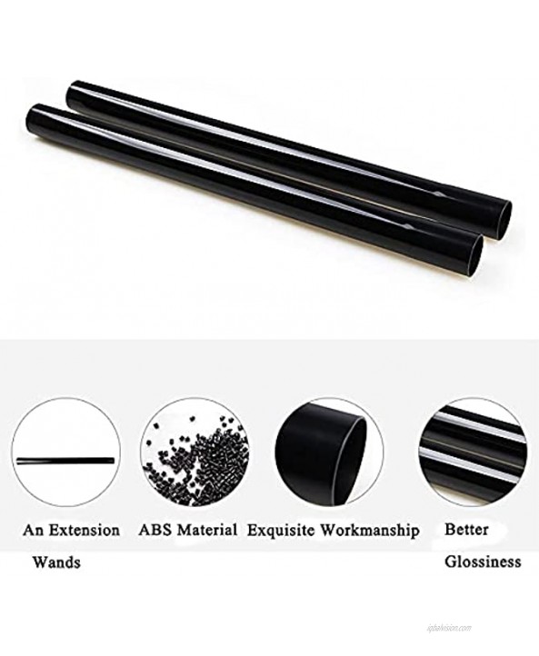 3 Pcs 1.25inch 32mm Vacuum Extension Wand 1 1 4 Plastic Wand Pipe for Vacuum Cleaner Shop Vac Accessories Replacement Tubes Extend to 14.6 inch Long
