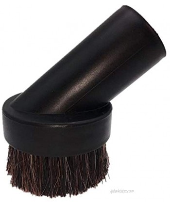 Accessory USA Dusting Brush Soft Horsehair Bristle Replacement for Vacuum Cleaner Accepting 1.25'' Round Attachment
