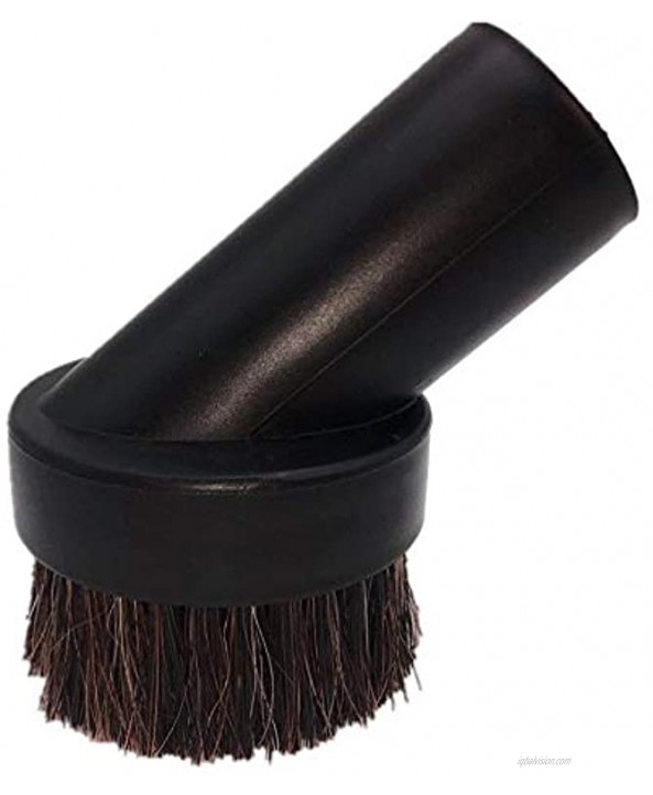 Accessory USA Dusting Brush Soft Horsehair Bristle Replacement for Vacuum Cleaner Accepting 1.25'' Round Attachment