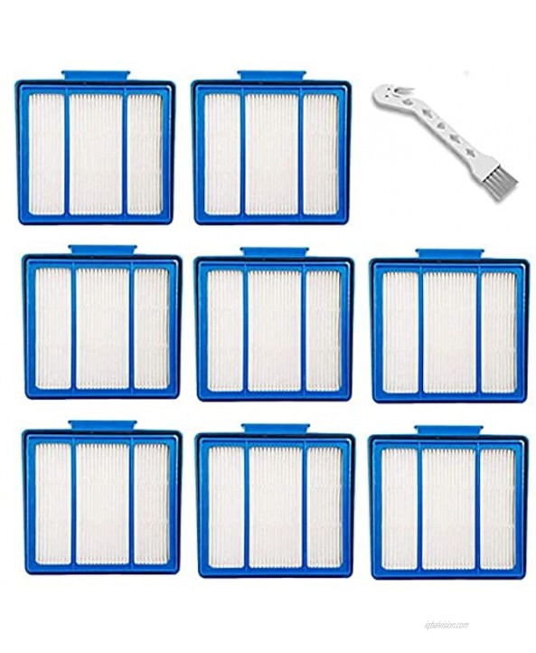 Cyorka 8 Pack Replacement Filter for Shark ION Robot AV751 AV752 R85 RV850 RV850BRN RV850WV R851WV RV700 N RV720 N R87 R76 RV871 IQ Robot R101AE AV752 AV753 AV993 AV1002AE AV1010AE Vacuum Cleaner