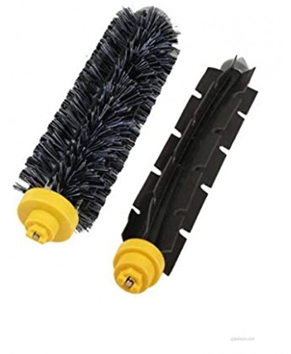DLD Accessory for Irobot Roomba 600 610 620 650 Series Vacuum Cleaner Replacement Part Kit Includes 3 Pack Filter Side Brush and 1 Pack Bristle Brush