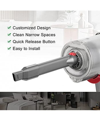 LANMU Crevice Tool with Nozzle Compatible with Dyson V15 Detect Outsize V11 V10 V8 V7 Vacuum Cleaner