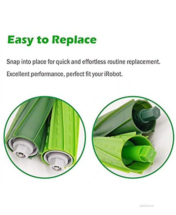 Roller Brushes Replacement Parts Compatible with iRobot Roomba i6+6550 i77150 i7+7550 i33150 i3+3550 E5 E6 E7 Vacuum Accessories i Series Replenishment Kit 2 Set