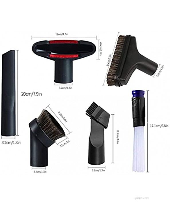 Vacuum Attachments 1 1 4 inch to 1 3 8 inch Small Shop Vac Accessories Horse Hair Brush and Dusty Brush for Home