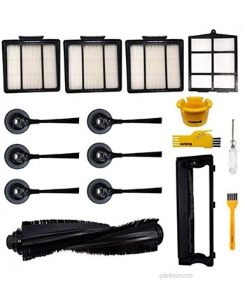 aoteng Accessories Kit for Shark ION R85 RV850 RV850BRN RV850WV S87 RV851WV RV700_N RV720_N RV750_N Robot Vacuum Cleaner Replacement Parts Pack of Main Brush Hepa Filter Side Brush Main Brush Cover
