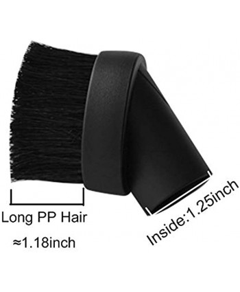 EZ SPARES 4PCS Universal Replacement for 32mm 1 1 4 inch Vacuum Cleaner Brush Accessories PP Hair Brush Kit for 1 1 4 inch Vacuum Cleaner