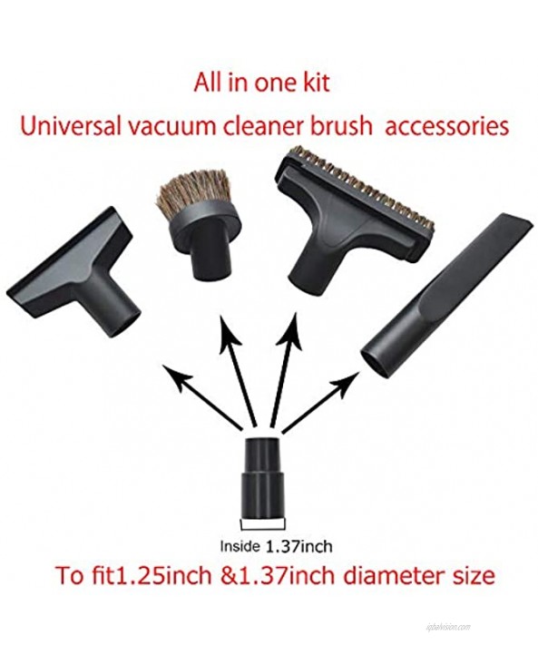 EZ SPARES 5PCS Universal Replacement 32mm & 35mm Vacuum Cleaner Accessories Horsehair Brush Kit for 1 1 4 inch and 1 3 8 …