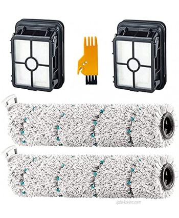 FLYBINGO Replacements Parts for Bissell CrossWave Cordless Max 2554 2590 2593 2596 Series Vacuum,2 Pack Multi-Surface 2787 Brush Rolls and 2 Pack 1866 Vacuum Filters