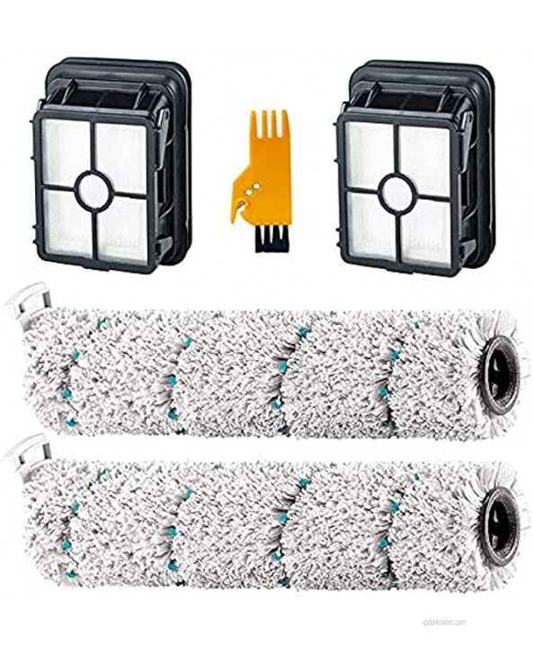 FLYBINGO Replacements Parts for Bissell CrossWave Cordless Max 2554 2590 2593 2596 Series Vacuum,2 Pack Multi-Surface 2787 Brush Rolls and 2 Pack 1866 Vacuum Filters