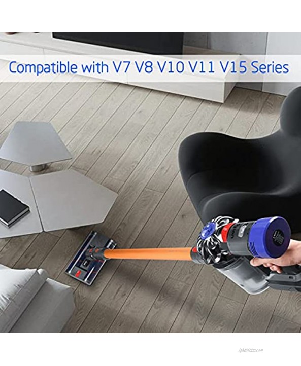 FUNTECK Multi-Directional Soft Roller Head for Dyson Stick Vacuum Cleaners V7 V8 V10 V11 V15