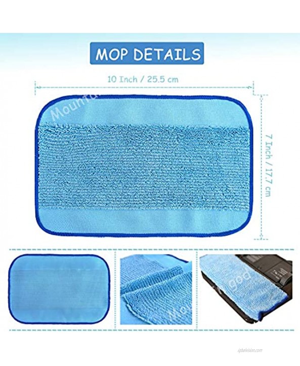 Replacement Parts Kit Reservoir Pad 5 PCS Washable Mops 5 PCS Wick Caps for iRobot Braava 320 380 Mint 4200 5200 Mopping Robot Vacuum Cleaner Replenishment Reservior Mop Wick Accessories