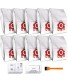 10 PCS Replacement Compatible AirClean 3D Efficiency Dust Bag for Miele FJM,CompactC2,S241-256i,S290,S300i,S578,S700,S4,S6,Series Canister Vacuum Cleaner Replaces Part # 1012322010 Bags & 2 Filters